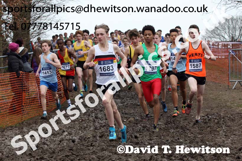 Boys under-15s Inter Counties Cross Country, Prestwold Hall, Loughborough. Photo: David T. Hewitson/Sports for All Pics
